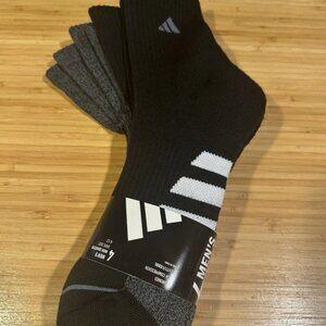 Adidas Men's Performance High Quarter Socks 4 Pair AEROREADY COMPRESSION sz 6-12